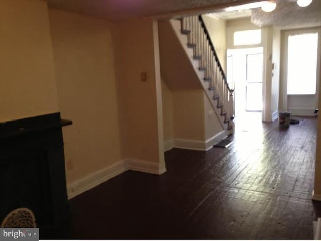 1716 N Willington St, Philadelphia, PA 19121 - foyer featuring stairway and dark wood-style flooring
