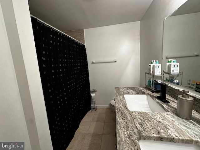 45 Cambridge, Sicklerville, NJ 08081 - full bath with vanity, tile patterned floors, and curtained shower