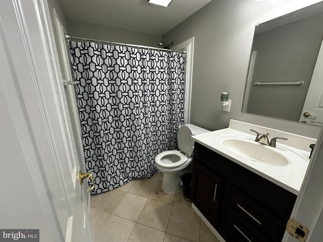 45 Cambridge, Sicklerville, NJ 08081 - bathroom featuring vanity, tile patterned flooring, and curtained shower