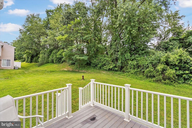 1916 Waltman Rd, Edgewood, MD 21040 - wooden deck featuring a lawn