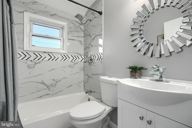 267 Southeastern Ter, Baltimore, MD 21221 - bathroom featuring shower / bath combo and vanity