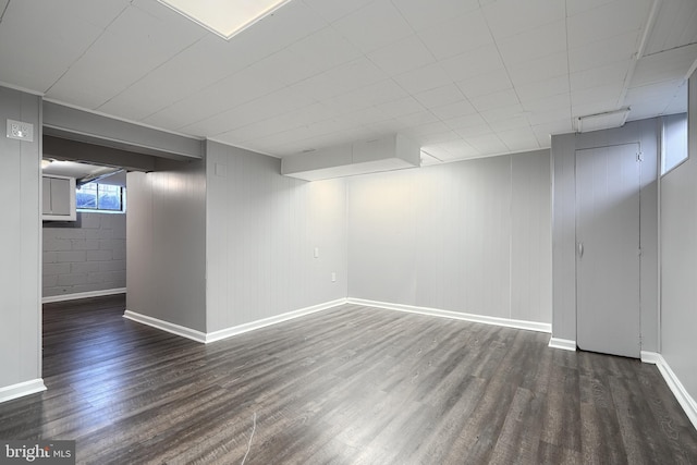 267 Southeastern Ter, Baltimore, MD 21221 - below grade area with wood finished floors and baseboards