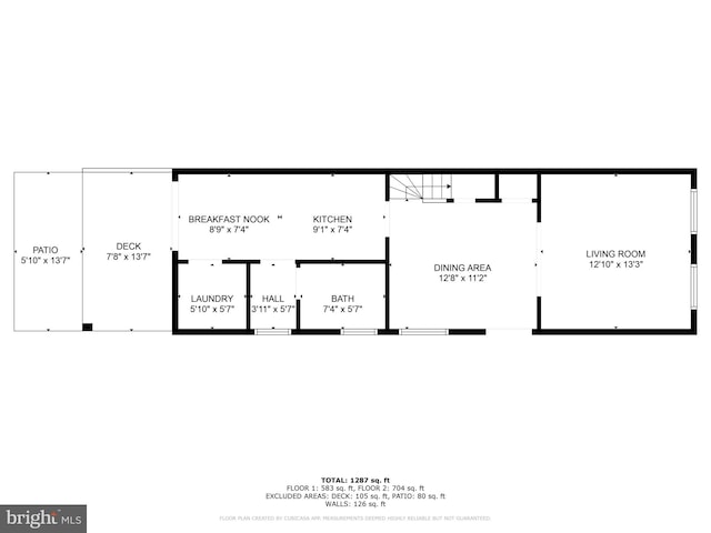 1117 S Carolina Ave SE, Washington, DC 20003 - view of floor plan / room layout