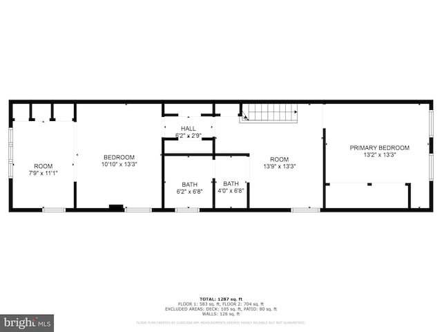 1117 S Carolina Ave SE, Washington, DC 20003 - view of property floor plan