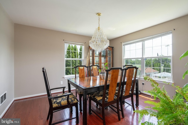 715 Dairy Dr, Middletown, DE 19709 - dining room featuring a chandelier and wood finished floors