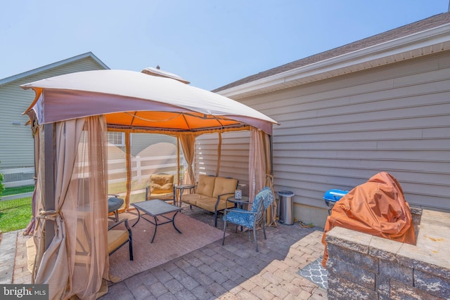715 Dairy Dr, Middletown, DE 19709 - view of patio with a gazebo and an outdoor living space