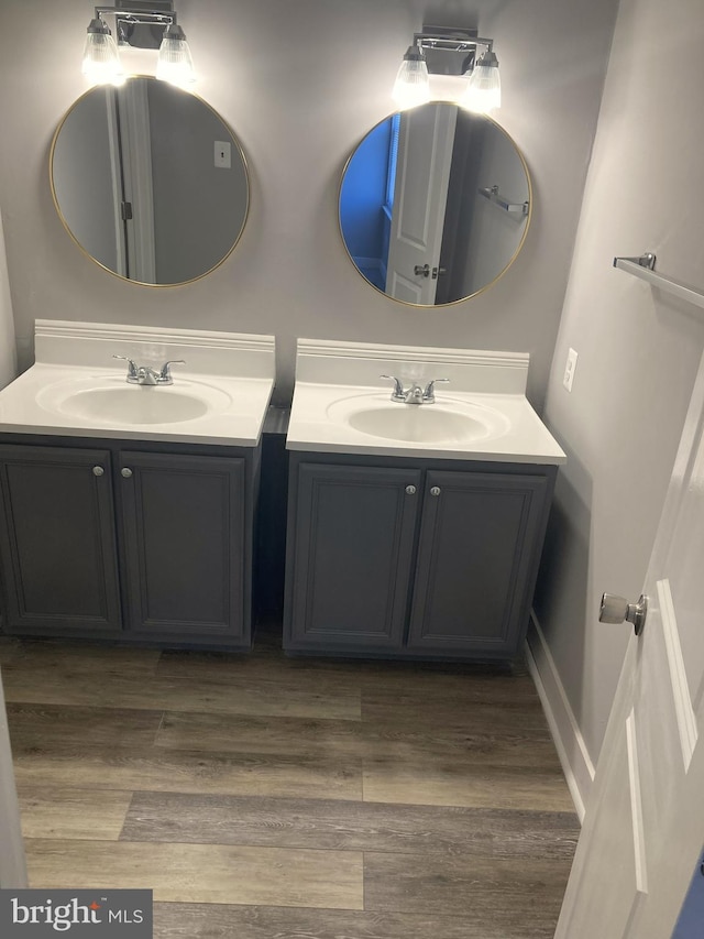 9969 Campus Way S Unit 139, Upper Marlboro, MD 20774 - bathroom with vanity and wood finished floors