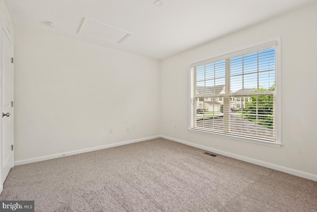 2602 Lady Grove Rd, Bowie, MD 20721 - carpeted empty room featuring attic access and a smoke detector
