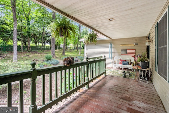 590 Vaught Dr, Front Royal, VA 22630 - view of wooden terrace