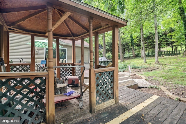 590 Vaught Dr, Front Royal, VA 22630 - view of wooden terrace