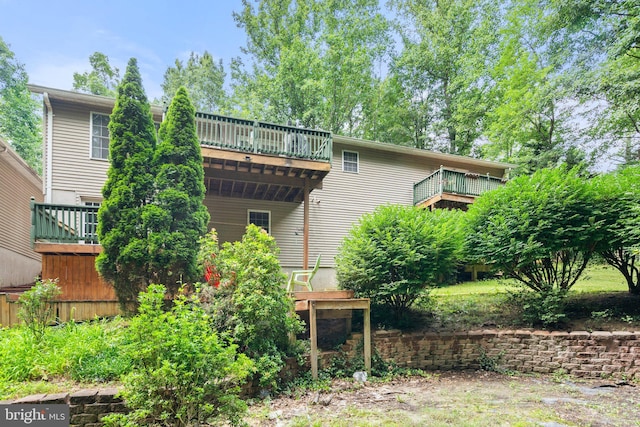 590 Vaught Dr, Front Royal, VA 22630 - rear view of property with a deck