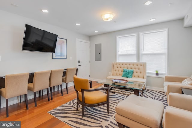4106 Gault Pl NE Unit 3, Washington, DC 20019 - living area featuring electric panel and light wood finished floors