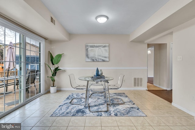 9216 Spring Acres Rd, Clinton, MD 20735 - tiled dining area with baseboards