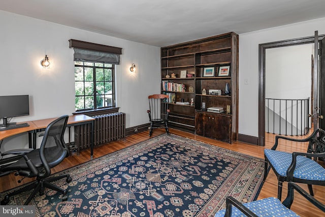 722 River Rd, Ewing, NJ 08628 - office with wood finished floors