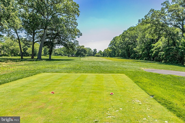 722 River Rd, Ewing, NJ 08628 - view of community featuring a yard, view of wooded area, and view of golf course