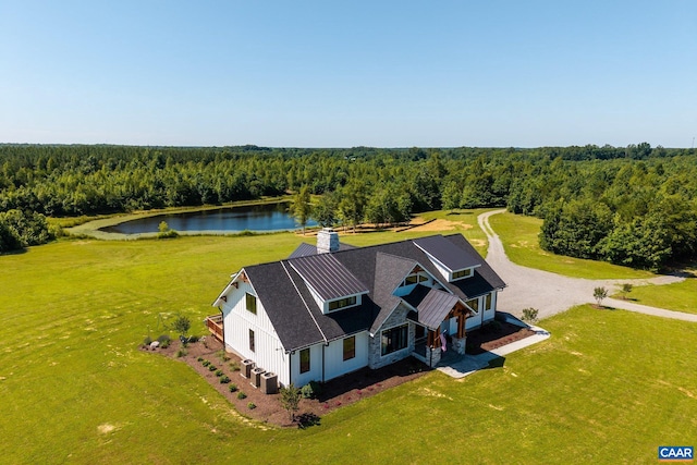 1 Cross County Rd, Mineral, VA 23117 - view of subject property featuring a forest and a large body of water