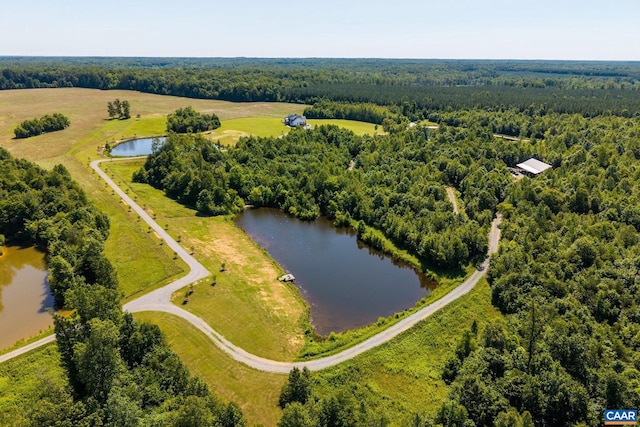 1 Cross County Rd, Mineral, VA 23117 - drone / aerial view of a nearby body of water and a forest