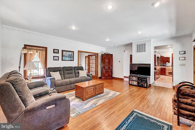 59 Segovia Ct, Hanover, PA 17331 - living room featuring light wood-style floors and recessed lighting