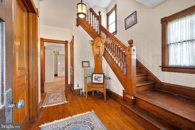 2505-2507 High St, Port Norris, NJ 08349 - foyer entrance with wood finished floors and stairs