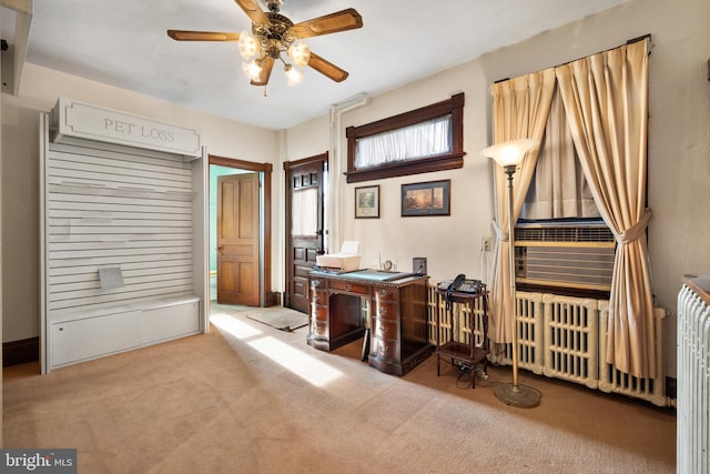 2505-2507 High St, Port Norris, NJ 08349 - office area featuring carpet and ceiling fan