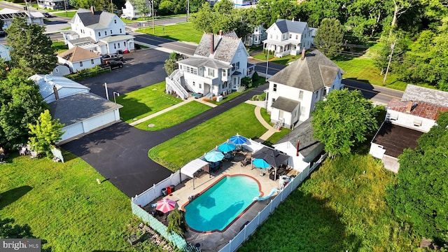 2505-2507 High St, Port Norris, NJ 08349 - aerial perspective of suburban area featuring a pool