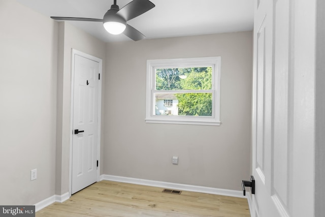 1614 Maryland Ave, Woodbridge, VA 22191 - unfurnished bedroom featuring light wood-style floors and ceiling fan