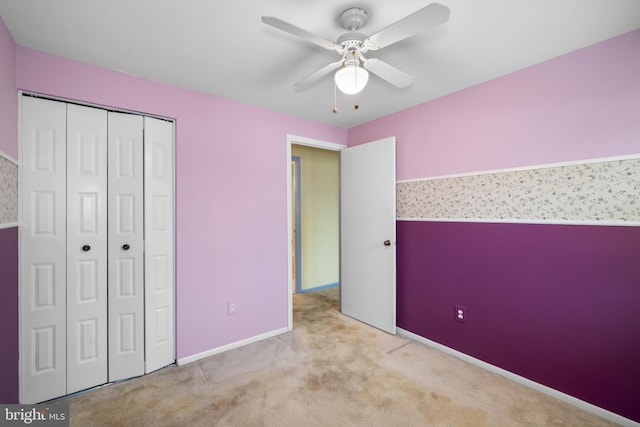 1804 Aberdeen Cir, Crofton, MD 21114 - unfurnished bedroom with carpet floors, a closet, and ceiling fan