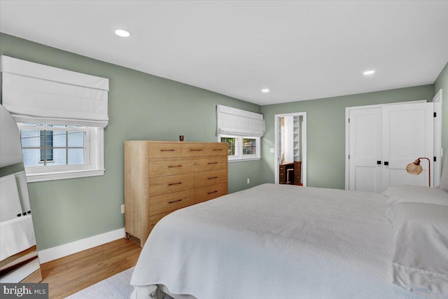 109 Wyomissing Blvd, Wyomissing, PA 19610 - bedroom with wood finished floors, recessed lighting, and a closet