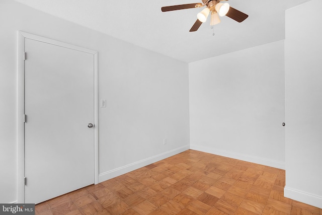 4515 Willard Ave Unit 915S, Chevy Chase, MD 20815 - unfurnished room with ceiling fan and baseboards