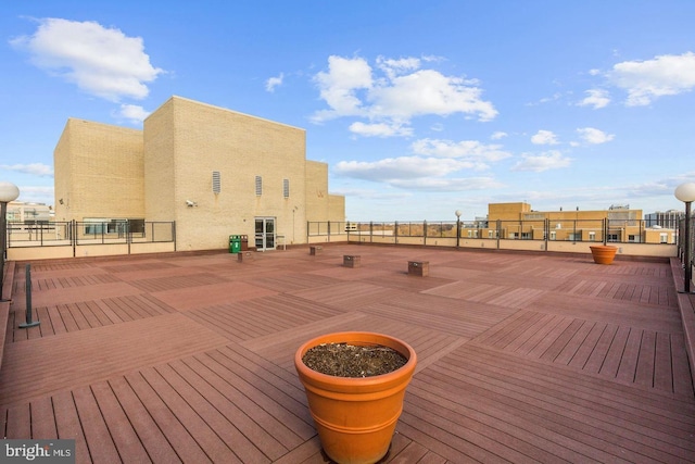 4515 Willard Ave Unit 915S, Chevy Chase, MD 20815 - view of wooden terrace