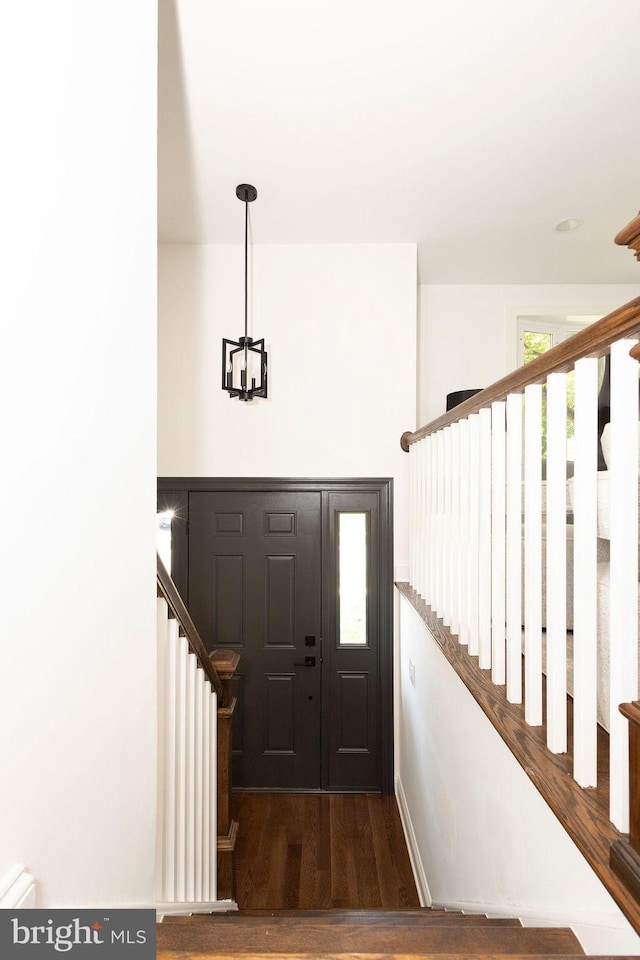 19023 Staleybridge Rd, Germantown, MD 20876 - entryway featuring stairs and wood finished floors