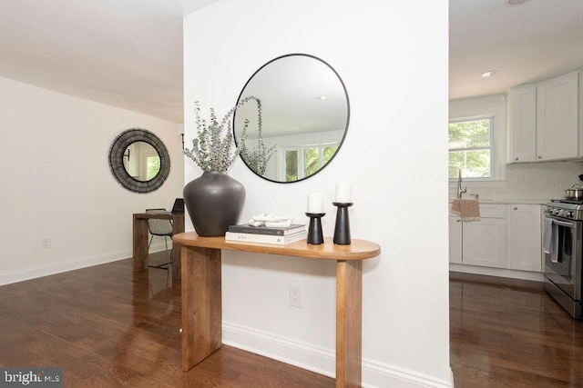 19023 Staleybridge Rd, Germantown, MD 20876 - detailed view of stainless steel range with gas cooktop and wood finished floors