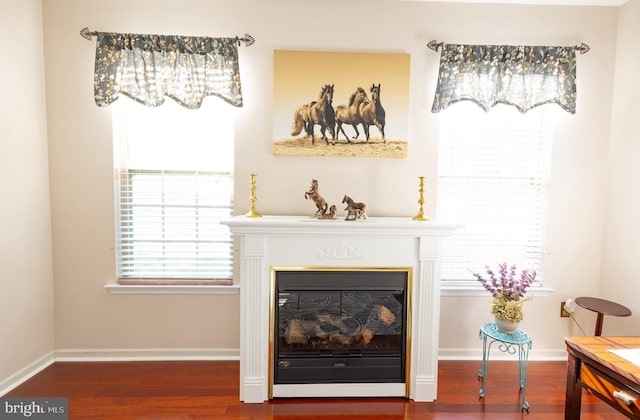 39 Mission Way, Barnegat, NJ 08005 - detailed view of wood finished floors and a glass covered fireplace