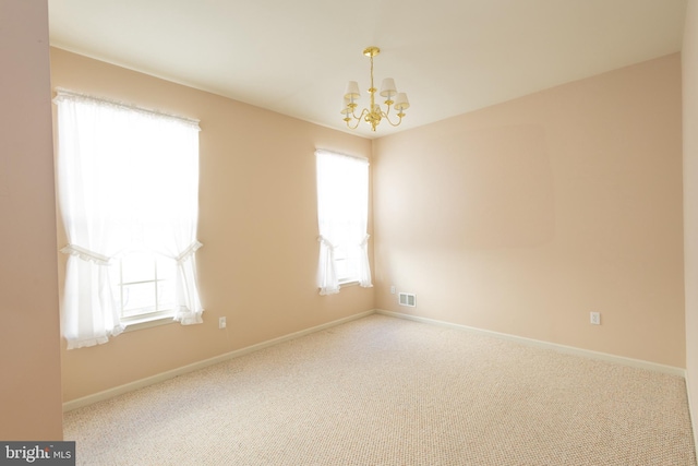 39 Mission Way, Barnegat, NJ 08005 - carpeted spare room featuring a chandelier and plenty of natural light