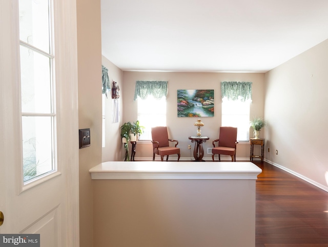 39 Mission Way, Barnegat, NJ 08005 - sitting room featuring dark wood finished floors and baseboards