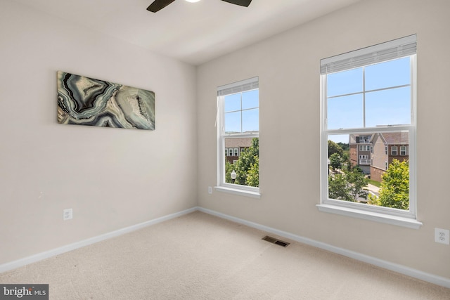 20318 Peacemaker Dr, Germantown, MD 20874 - spare room with carpet flooring and a ceiling fan
