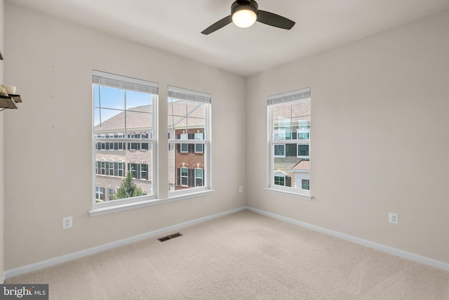 20318 Peacemaker Dr, Germantown, MD 20874 - carpeted spare room featuring baseboards and ceiling fan