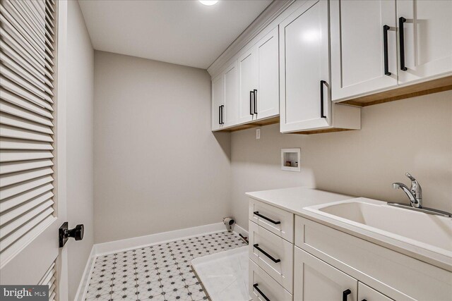 569 Riverside Dr, Princeton, NJ 08540 - washroom featuring hookup for a washing machine, cabinet space, and light flooring