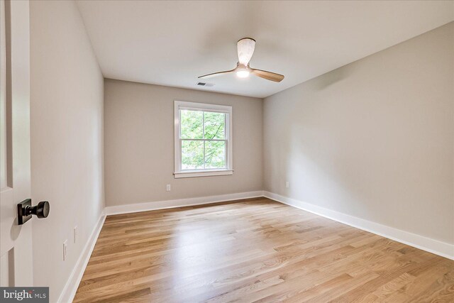 569 Riverside Dr, Princeton, NJ 08540 - spare room featuring light wood finished floors and ceiling fan