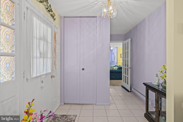 59 Saint Davids Pl, Southampton, NJ 08088 - entrance foyer with baseboard heating and light tile patterned flooring