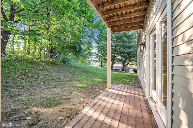 10264 Redtail Ct Unit 10264A, New Market, MD 21774 - wooden terrace with a yard