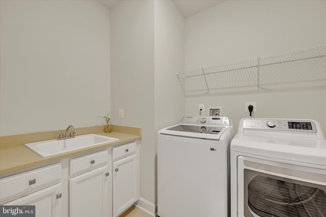 6071 Fallfish Ct, New Market, MD 21774 - washroom with a sink and washing machine and dryer