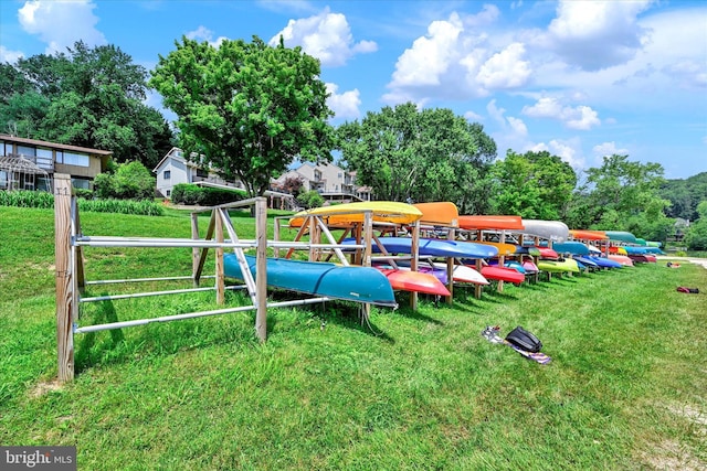 6071 Fallfish Ct, New Market, MD 21774 - view of property's community featuring a yard and view of wooded area