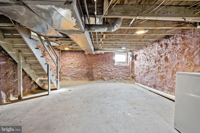 3402 Elmley Ave, Baltimore, MD 21213 - below grade area featuring stairway