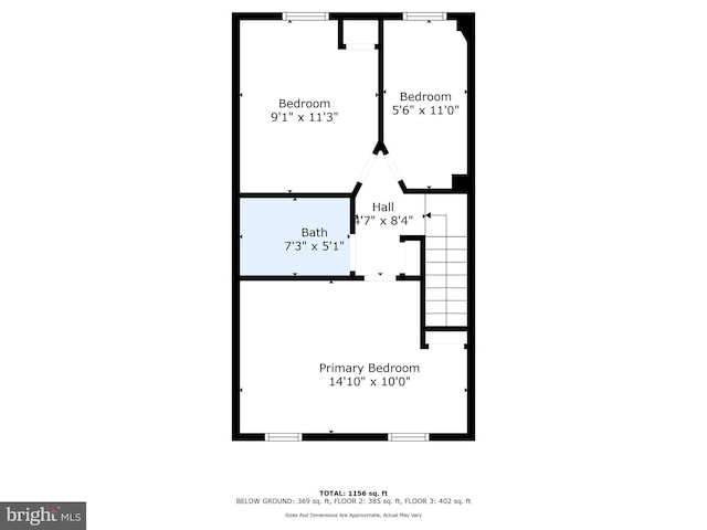 3402 Elmley Ave, Baltimore, MD 21213 - view of room layout