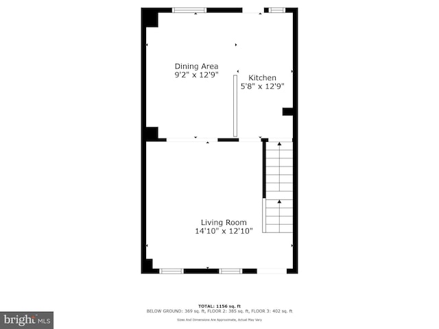 3402 Elmley Ave, Baltimore, MD 21213 - view of floor plan / room layout