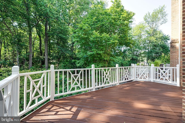 2153 Wolftrap Ct, Vienna, VA 22182 - wooden terrace featuring view of scattered trees