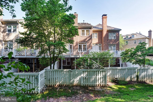 2153 Wolftrap Ct, Vienna, VA 22182 - rear view of property with brick siding