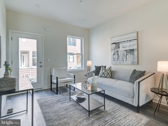 2103 E Cumberland St, Philadelphia, PA 19125 - living room with wood finished floors