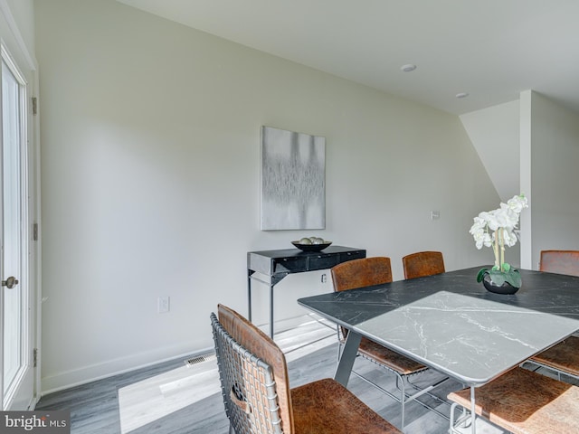 2103 E Cumberland St, Philadelphia, PA 19125 - dining room with wood finished floors and baseboards